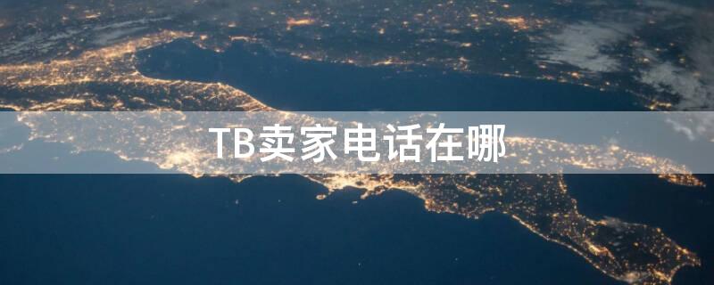 TB卖家电话在哪（淘宝商家的电话在哪个地方能看到?）