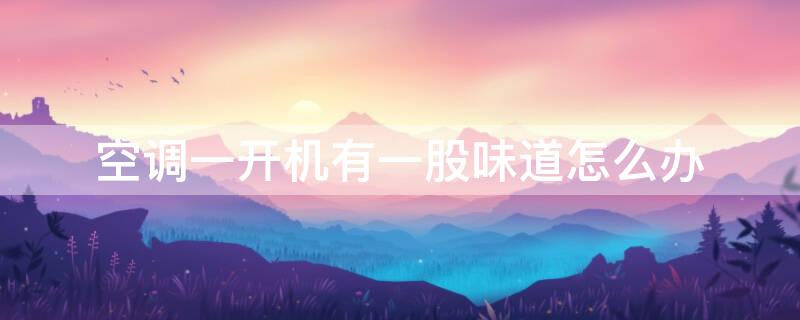 空调一开机有一股味道怎么办 空调一开机有一股臭味是什么原因