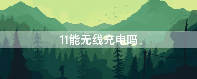 11能无线充电吗（苹果手机11能无线充电吗）