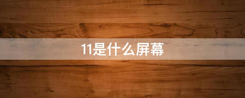 11是什么屏幕（iPhone11是什么屏幕）