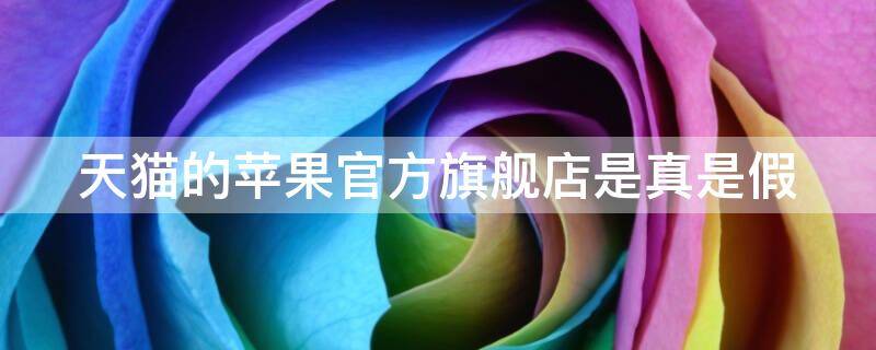天猫的苹果官方旗舰店是真是假 天猫的苹果官方旗舰店可信么
