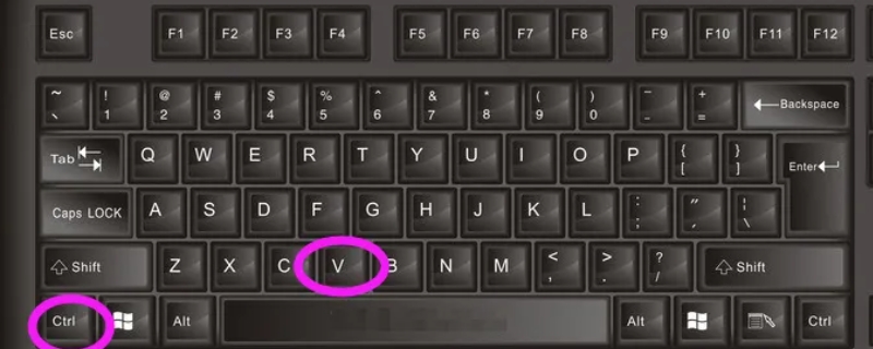 ctrl+v键是什么意思 ctrl+v键是什么意思